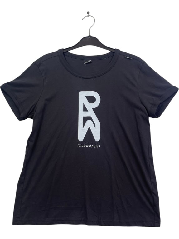 G STAR RAW T SHIRT ΜΑΥΡΟ ΑΝΤΡΙΚΟ L pre-owned