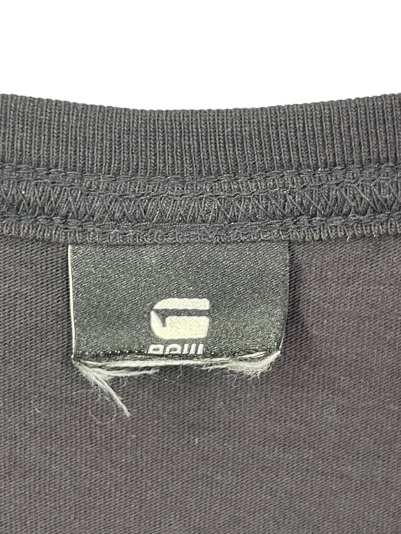 G STAR RAW T SHIRT ΜΑΥΡΟ ΑΝΤΡΙΚΟ L pre-owned