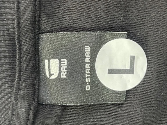 G STAR RAW T SHIRT MINIMAL NERO UOMO PRE OWNED L