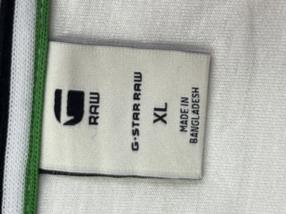 G STAR RAW T SHIRT MINIMAL OFF WHITE UOMO PRE OWNED XL