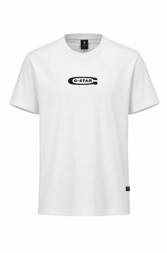 G STAR RAW T SHIRT MINIMAL WHITE UOMO PRE OWNED L