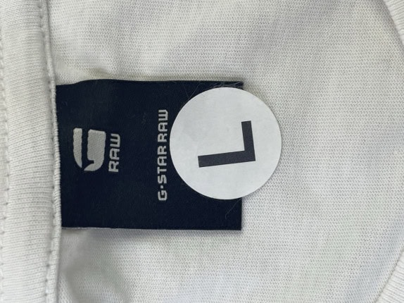 G STAR RAW T SHIRT MINIMAL WHITE ΑΝΤΡΙΚΟ PRE OWNED L