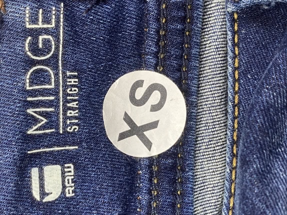 G STAR RAW ΤΖΙΝ ΠΑΝΤΕΛΟΝΙ STRAIGHT FIT ΜΠΛΕ ΓΥΝΑΙΚΕΙΟ PRE OWNED XS
