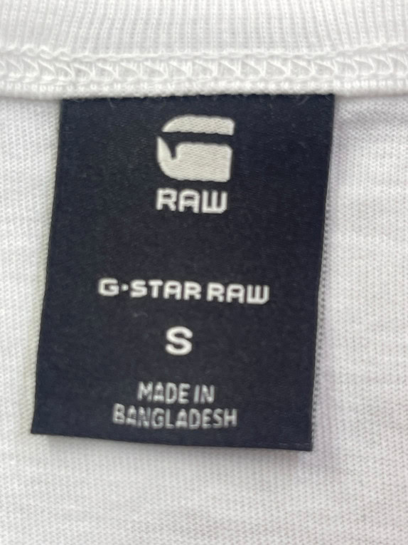 G STAR RAW V NECK T SHIRT MINIMAL ΛΕΥΚΟ ΓΥΝΑΙΚΕΙΟ PRE OWNED S