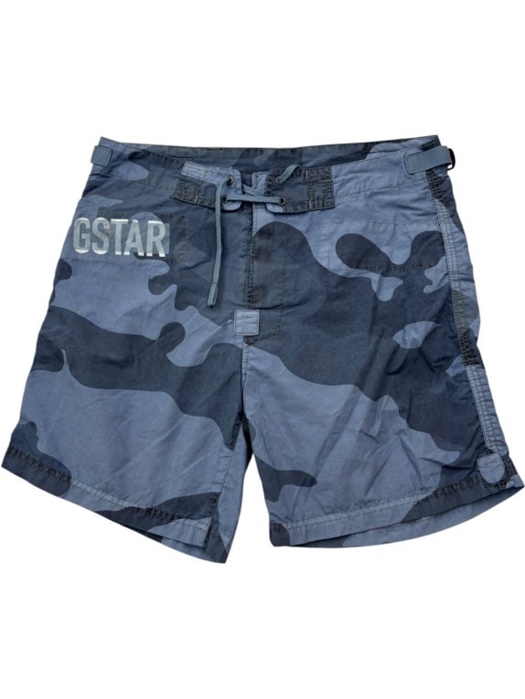 G STAR BERMUDA CAMO BLU UOMO PRE OWNED M