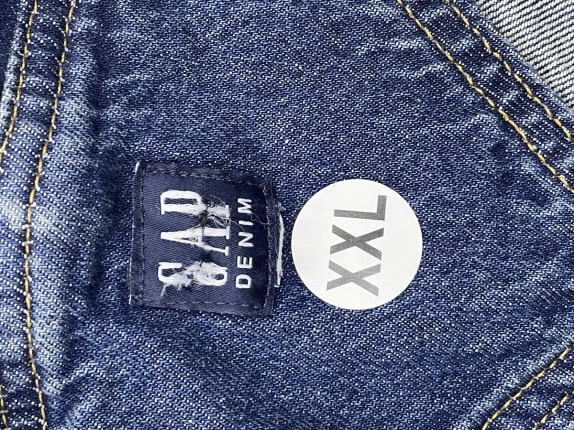 GAP DENIM OVERALLS CLASSIC BLUE UNISEX PRE OWNED XXL