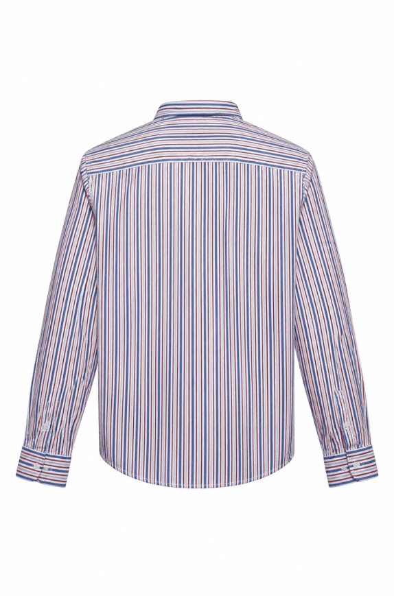 GANT LAUREN STRIPED SHIRT CLASSIC WHITE RED BLUE MEN PRE OWNED M