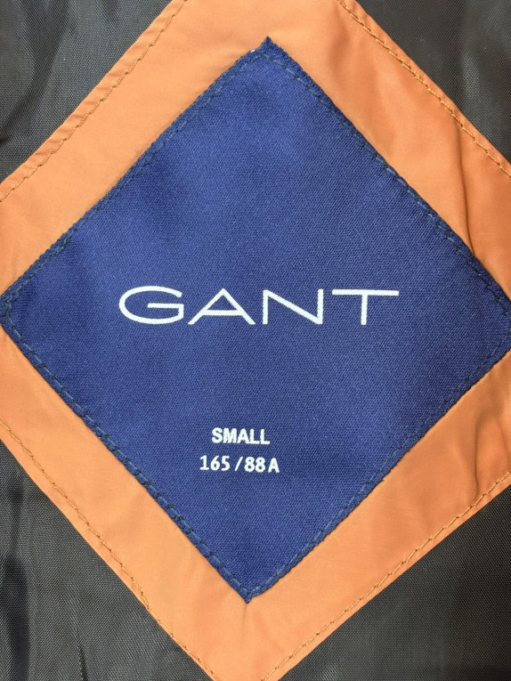 GANT PUFFER JACKET MINIMAL BROWN WOMEN PRE OWNED S