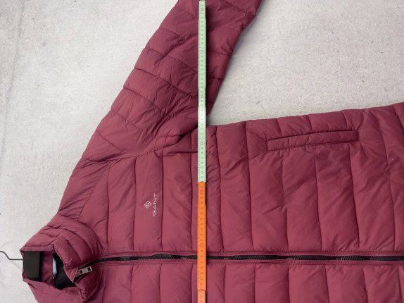 GANT PUFFER JACKET MINIMAL BURGUNDY MEN PRE OWNED L