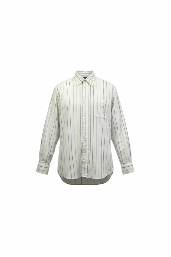 GANT ΠΟΥΚΑΜΙΣΟ ΛΙΝΟ "KEY WEST LINEN" ΡΙΓΕ ΛΕΥΚΟ/ΠOΛΥΧΡΩΜΟ ΑΝΔΡΙΚΟ L