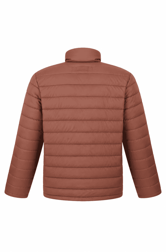 GANT PUFFER JACKET MINIMAL BROWN MEN PRE OWNED L
