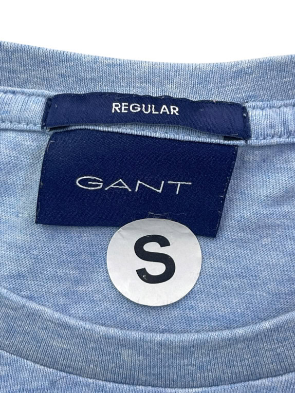 GANT T SHIRT MINIMAL BLUE MEN PRE OWNED S