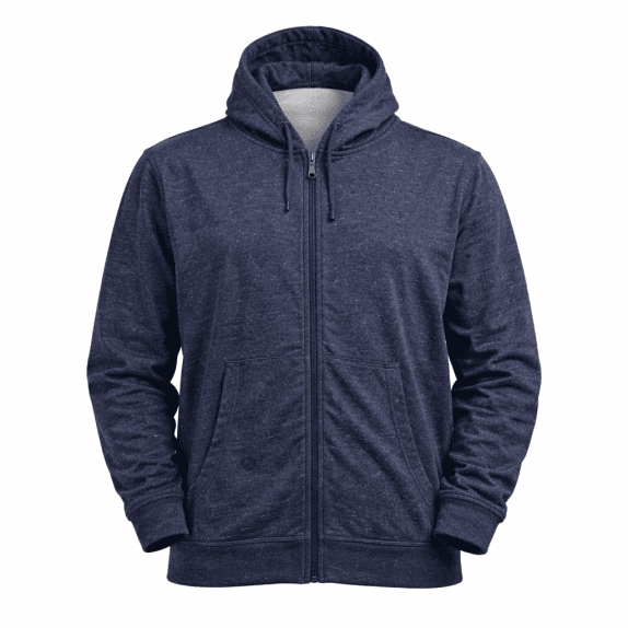 GAP Felpa con cappuccio da uomo con zip blu mélange 3XL