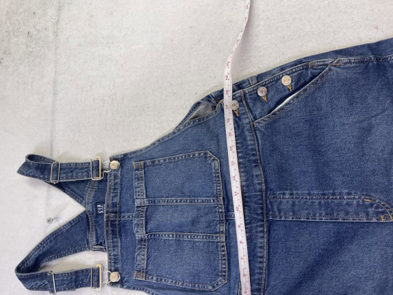 GAP DENIM OVERALLS WORKWEAR BLU DONNA PRE OWNED L