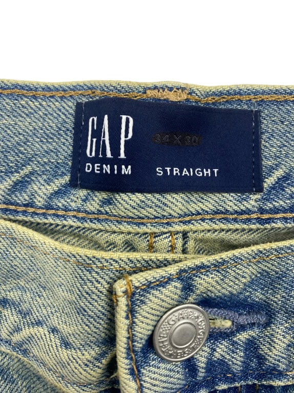 GAP DENIM ΠΑΝΤΕΛΟΝΙ ΤΖΙΝ STRAIGHT VINTAGE WASH LOGO ΑΝΔΡΙΚΟ L
