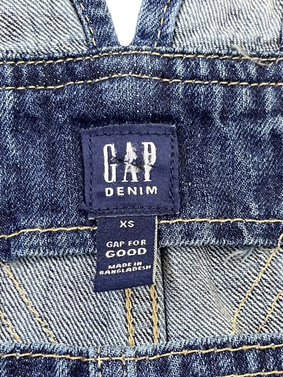 GAP DENIM OVERALLS CLASSIC BLUE WOMENS PRE OWNED XS