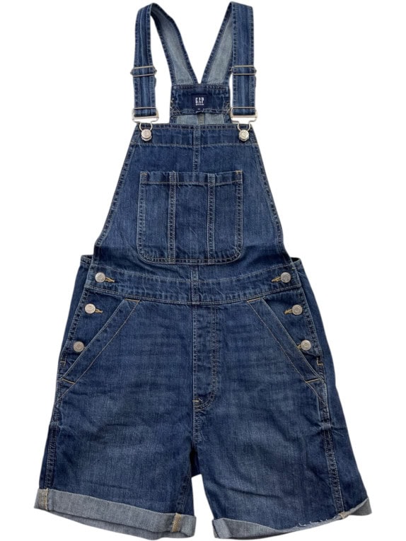 GAP DENIM OVERALLS CLASSIC BLUE WOMENS PRE OWNED XS