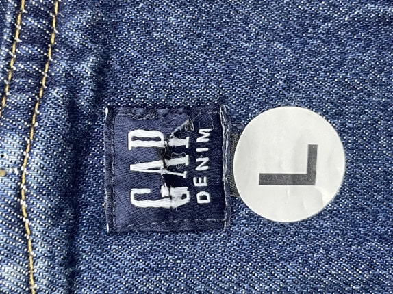 GAP DENIM ΣΑΛΟΠΕΤΑ WIDE LEG ΜΠΛΕ ΓΥΝΑΙΚΕΙΟ PRE OWNED L
