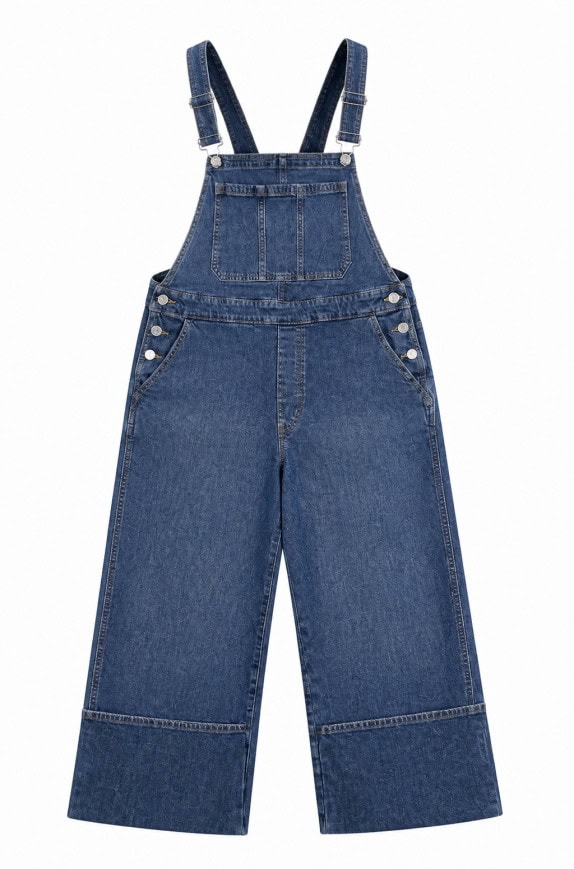 GAP DENIM ΣΑΛΟΠΕΤΑ WIDE LEG ΜΠΛΕ ΓΥΝΑΙΚΕΙΟ PRE OWNED L