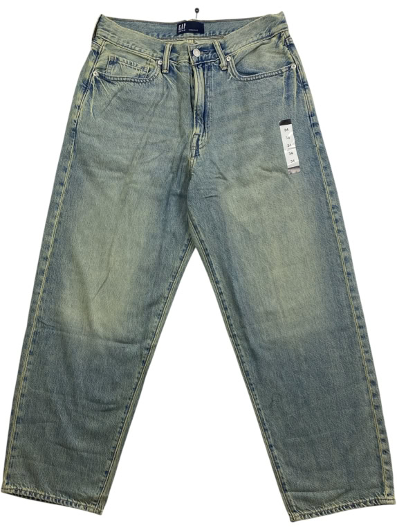 GAP Denim Straight Jeans Ανδρικό Γαλάζιο Μέγεθος 34