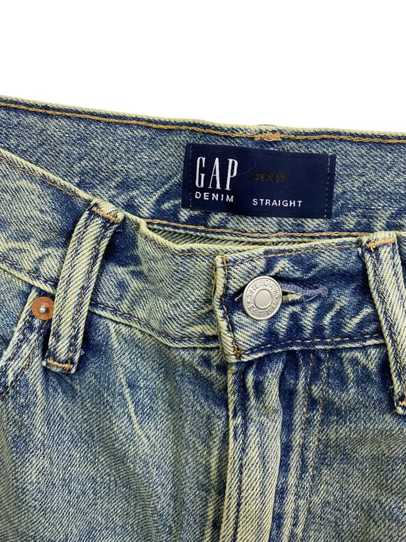 GAP DENIM Τζιν Παντελόνι Straight Μπλε Ανδρικό W34 M