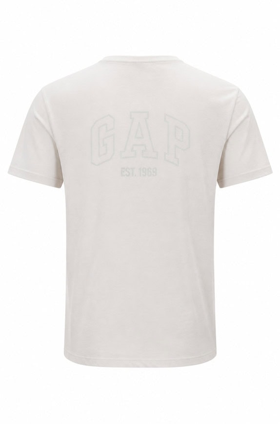 GAP GRAPHIC TEE MINIMAL OFF WHITE MEN PRE OWNED S