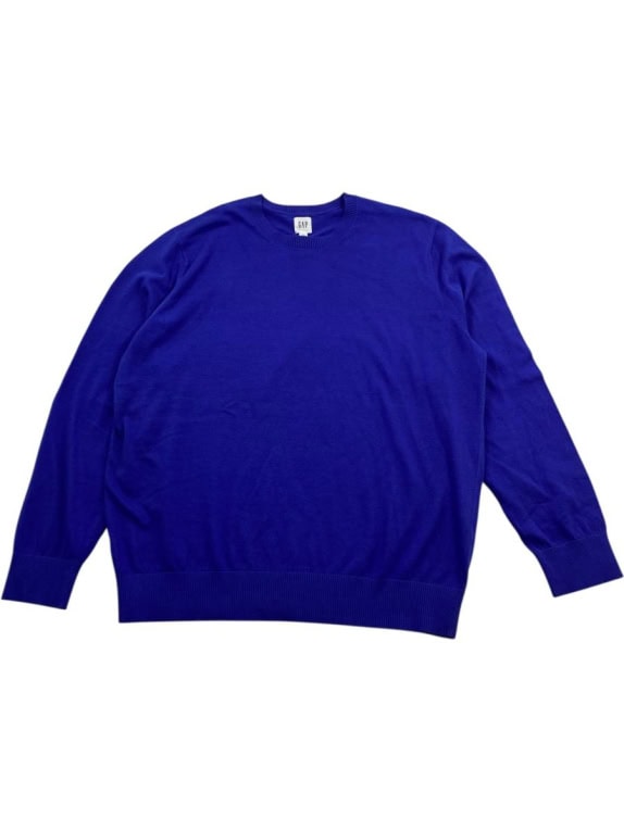 GAP ΠΛΕΚΤΗ ΜΠΛΟΥΖΑ CREWNECK ΜΠΛΕ ΑΝΔΡΙΚΗ XL