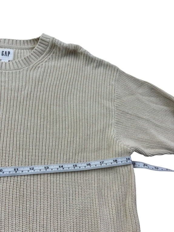 GAP ΠΛΕΚΤΟ ΠΟΥΛΟΒΕΡ MINIMAL ΚΡΕΜ UNISEX PRE OWNED S