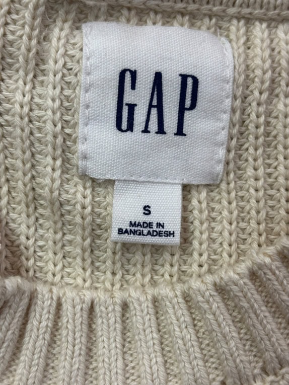 GAP ΠΛΕΚΤΟ ΠΟΥΛΟΒΕΡ MINIMAL ΚΡΕΜ UNISEX PRE OWNED S
