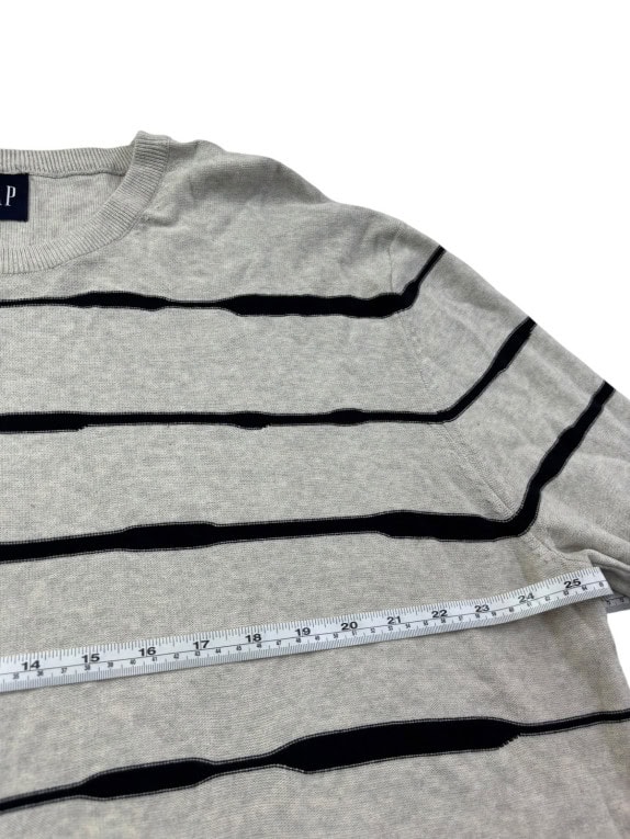 GAP ΠΛΕΚΤΟ ΠΟΥΛΟΒΕΡ ΡΙΓΕ ΓΚΡΙ ΑΝΤΡΙΚΟ PRE OWNED XXL