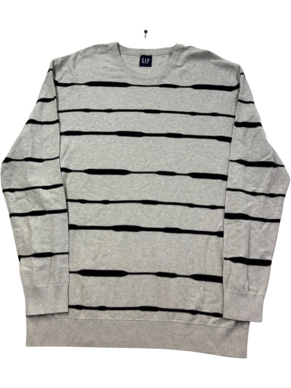 GAP ΠΛΕΚΤΟ ΠΟΥΛΟΒΕΡ ΡΙΓΕ ΓΚΡΙ ΑΝΤΡΙΚΟ PRE OWNED XXL