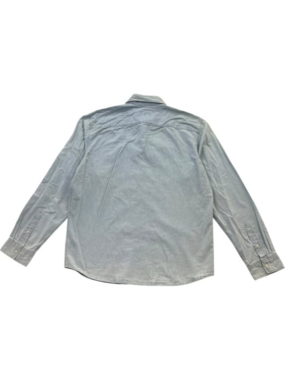 GAP CAMICIA CHAMBRAY MINIMAL WASHED BLUE UOMO PRE OWNED L