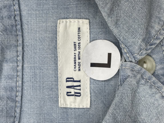 GAP ΠΟΥΚΑΜΙΣΟ CLASSIC ΓΑΛΑΖΙΟ ΑΝΤΡΙΚΟ PRE OWNED L