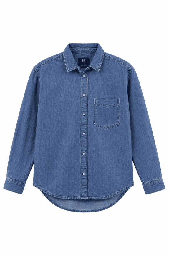 GAP ΠΟΥΚΑΜΙΣΟ DENIM ΜΠΛΕ ΑΝΤΡΙΚΟ PRE OWNED