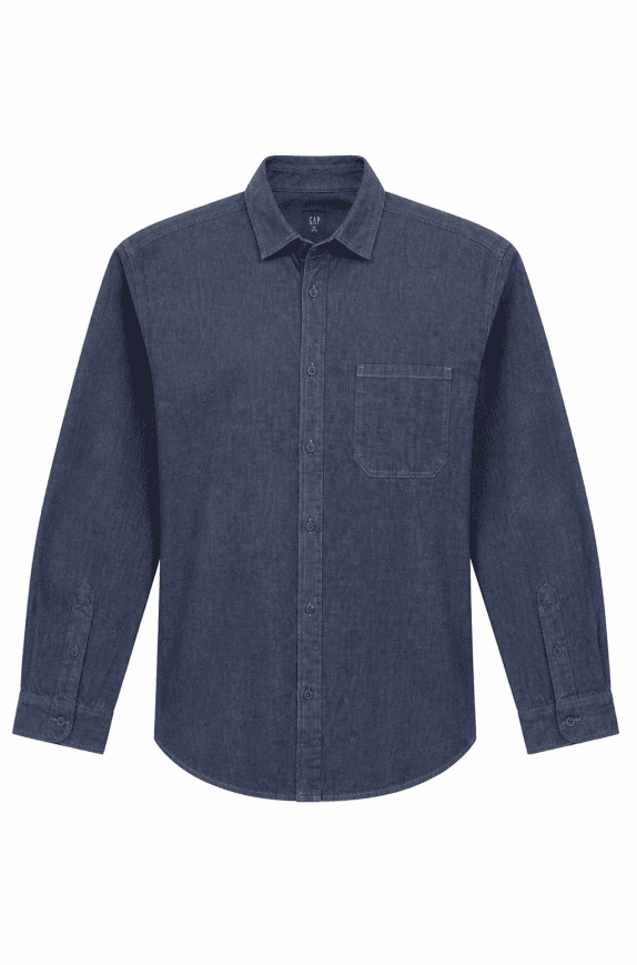 GAP ΠΟΥΚΑΜΙΣΟ DENIM ΜΠΛΕ ΑΝΤΡΙΚΟ PRE OWNED XL