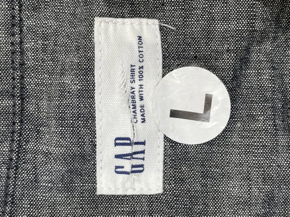 GAP CAMICIA MINIMAL GRIGIO UOMO PRE OWNED L