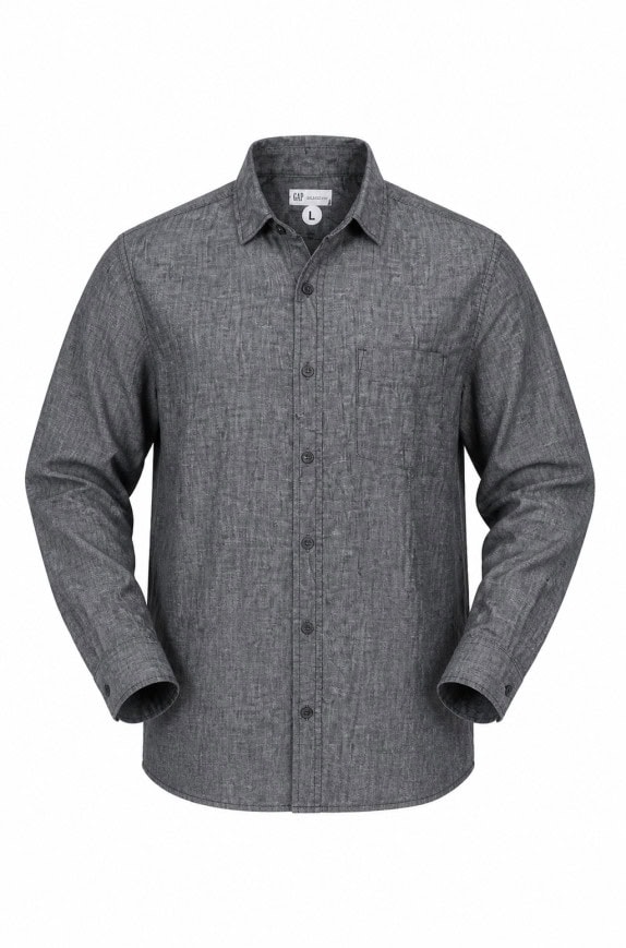 GAP SHIRT MINIMAL GREY MENS PRE OWNED L