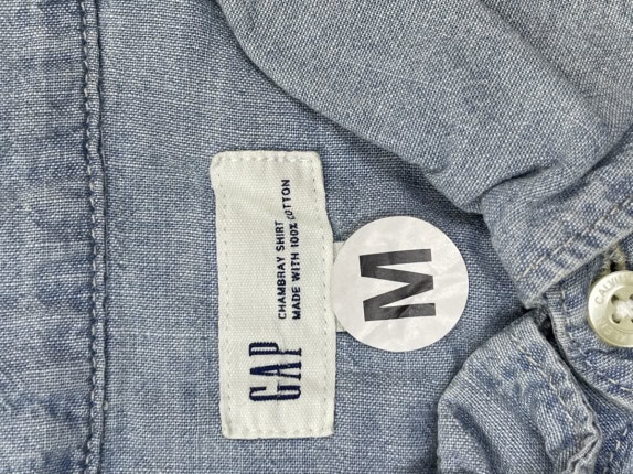 GAP CAMICIA BLU UOMO PRE OWNED M
