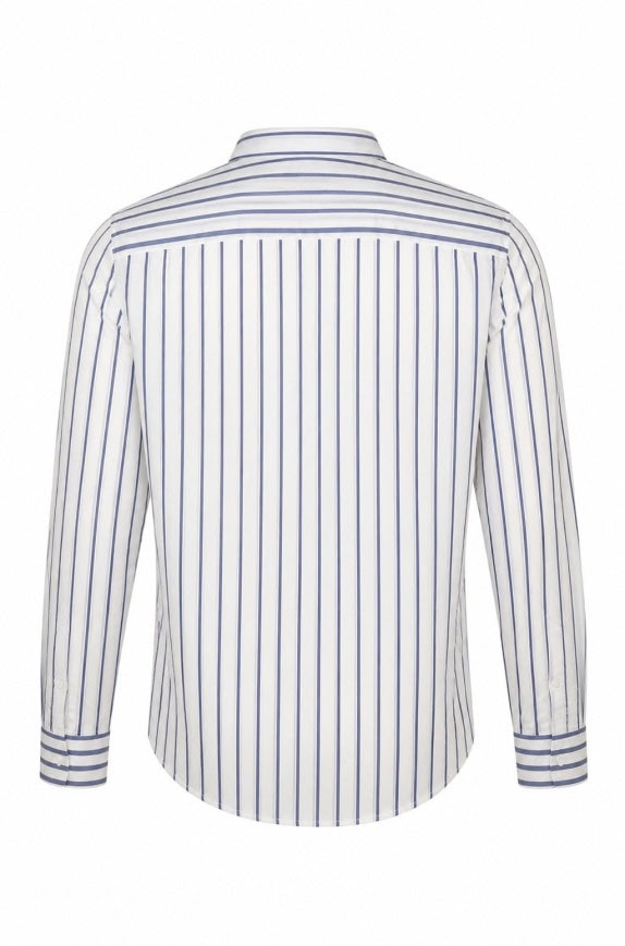 GAP ΠΟΥΚΑΜΙΣΟ ΡΙΓΕ CLASSIC ΛΕΥΚΟ ΜΠΛΕ ΑΝΤΡΙΚΟ PRE OWNED M