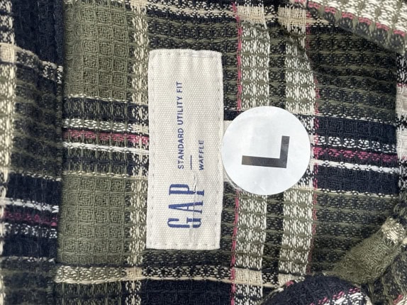 GAP ΠΟΥΚΑΜΙΣΟ ΤΣΕΚ ΜΙΛΙΤΑΡΙ ΠΡΑΣΙΝΟ ΑΝΤΡΙΚΟ PRE OWNED L