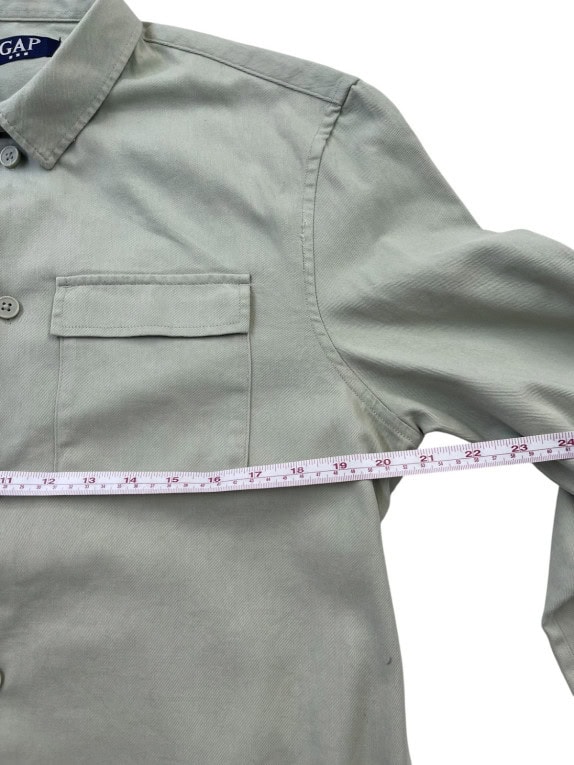 GAP UTILITY SHIRT WORKWEAR SAGE GREEN MENS PRE OWNED M