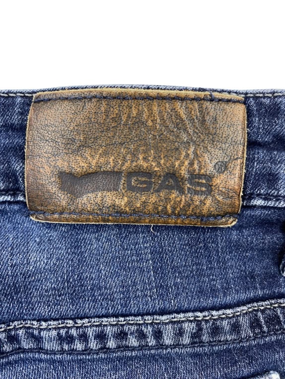 GAS Jeans Παντελόνι DENIM Slim Χωρίς Λογότυπο Μπλε Ανδρικό M