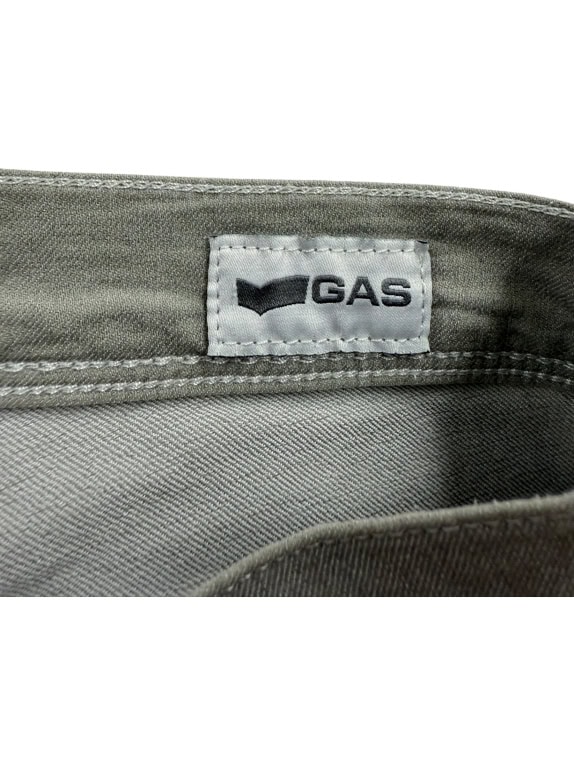 GAS Παντελόνι Casual Logo Χακί Ανδρικό S