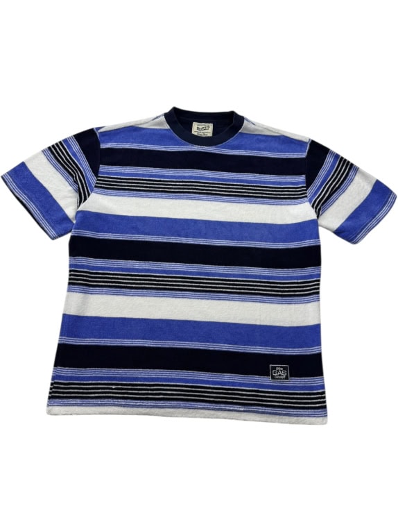 GAS STRIPED T-SHIRT BLUE TONES – SIZE S