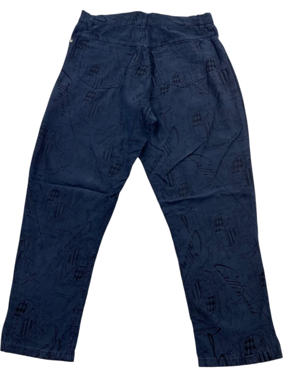 GATTINONI ΠΑΝΤΕΛΟΝΙ VINTAGE ALL-OVER LOGO ΜΠΛΕ ΑΝΔΡΙΚΟ M