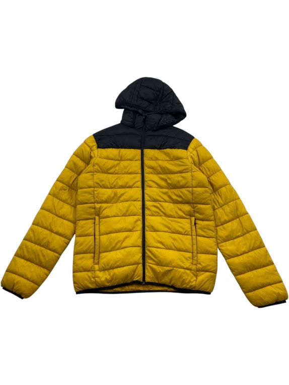 GEOGRAPHICAL NORWAY Expedition Puffer Jacket Outdoor Logo Μαύρο Κίτρινο Ανδρικό M