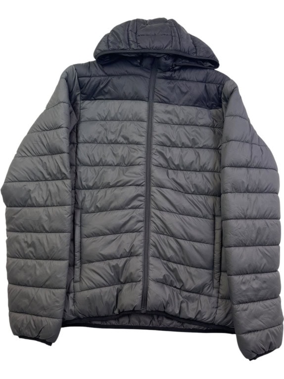 GEOGRAPHICAL NORWAY ΜΠΟΥΦΑΝ PUFFER SPORTSWEAR ΓΚΡΙ ΜΑΥΡΟ ΑΝΤΡΙΚΟ PRE OWNED S