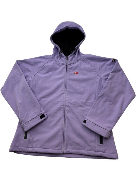 GEOGRAPHICAL NORWAY SOFTSHELL JACKET MINIMAL PURPLE WOMENS PRE OWNED L