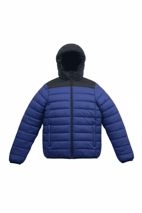 Geographical Norway Puffer Μπουφάν Expedition Λογότυπο Μπλε/Μαύρο Unisex Small