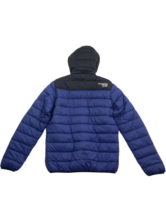 Geographical Norway Puffer Μπουφάν Expedition Λογότυπο Μπλε/Μαύρο Unisex Small